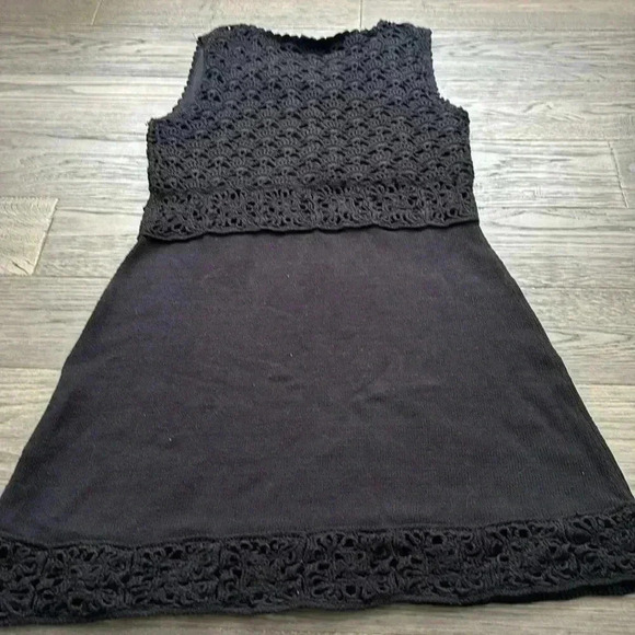ASOS | 100% Cotton Black Crochet Sleeveless Dress Size 6 - Picture 11 of 12